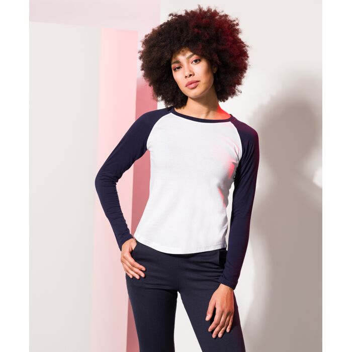 Women's long sleeve baseball t-shirt Thumbnail