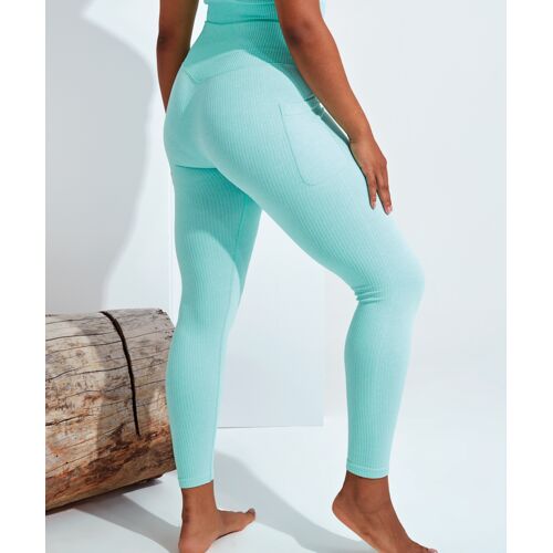Women's ribbed seamless 3D fit multi-sport leggings Thumbnail