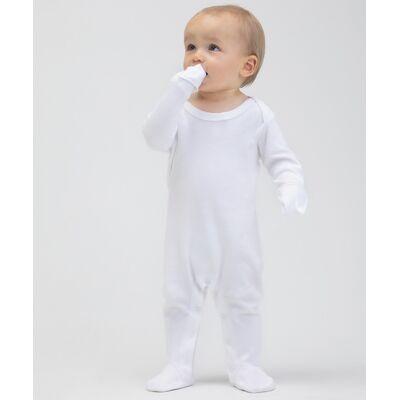 Baby organic envelope sleepsuit with mitts Thumbnail