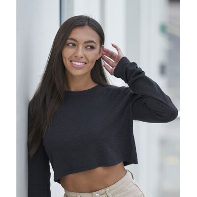 Women's Long Sleeve Cropped T Thumbnail