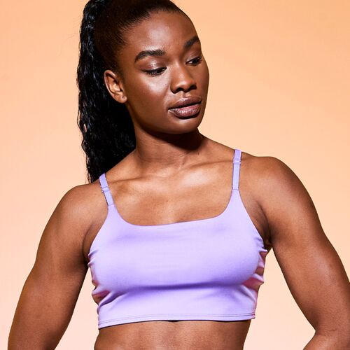 Women’s recycled tech sports bra Thumbnail