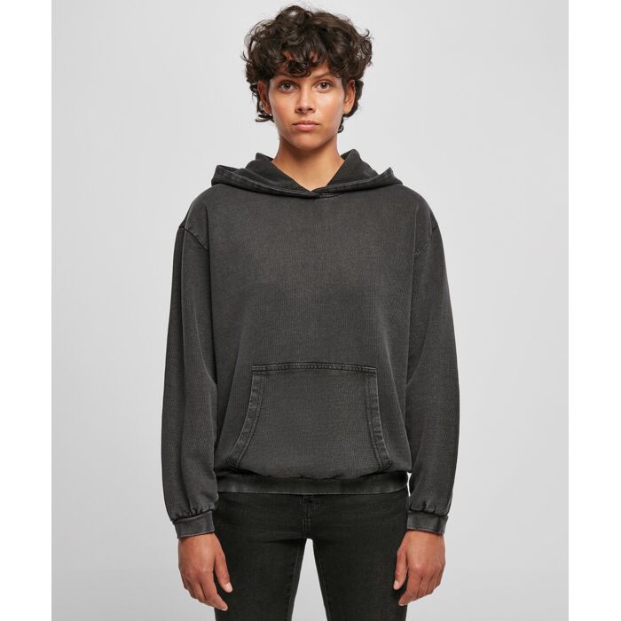 Women's acid washed oversized hoodie Thumbnail