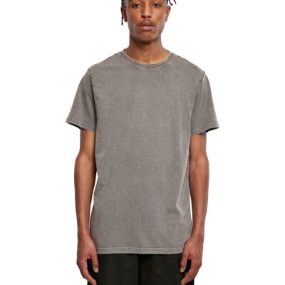 Acid washed round neck tee Thumbnail