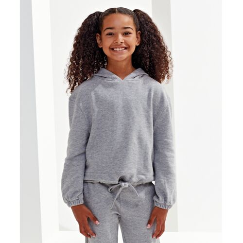 Kids recycled cropped oversize hoodie Thumbnail