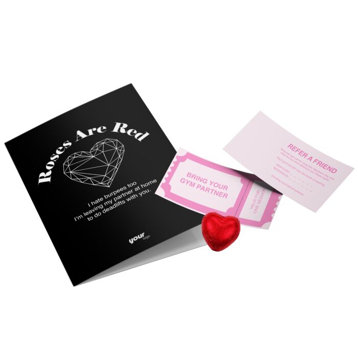 Valentines Day Card, Heart Chocolate and Referral Card Thumbnail