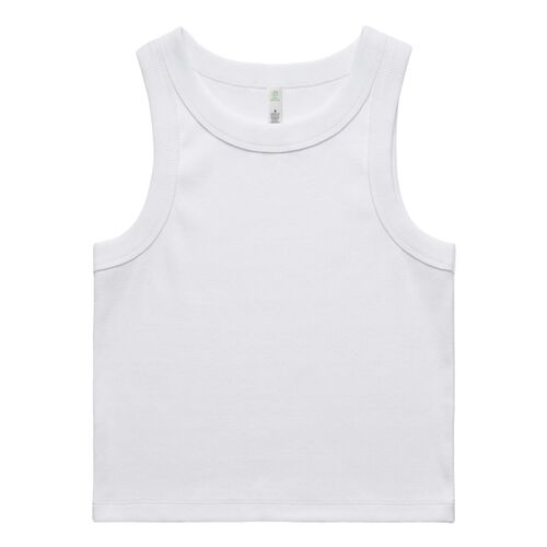 ORGANIC RIB CROP TANK (AS COLOUR) Thumbnail