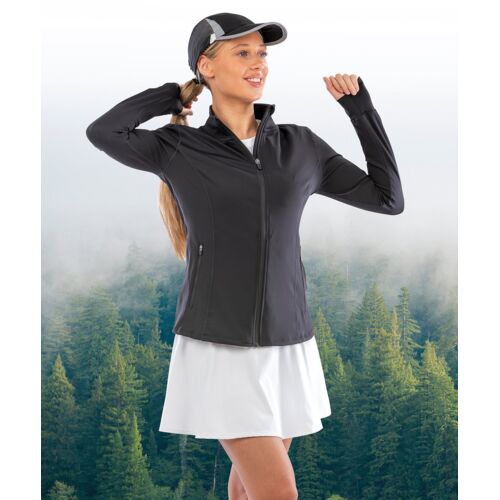 Spiro recycled women’s fitness jacket Thumbnail