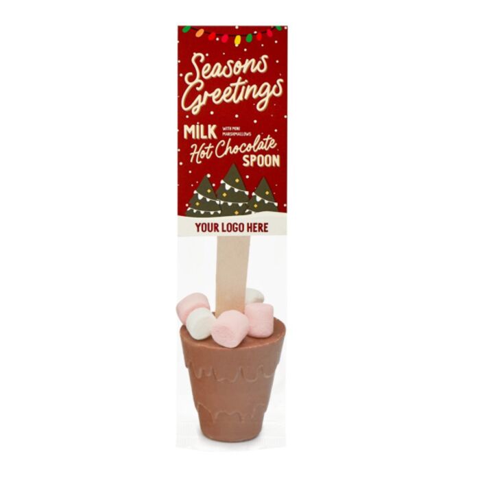 Eco Info Card - Hot Choc Spoon - Milk Chocolate with Mini Marshmallows Thumbnail