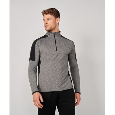 Contrast Zip Neck Midlayer Top Thumbnail