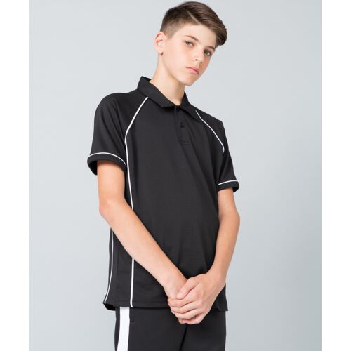 Kids Performance Piped Polo Shirt Thumbnail