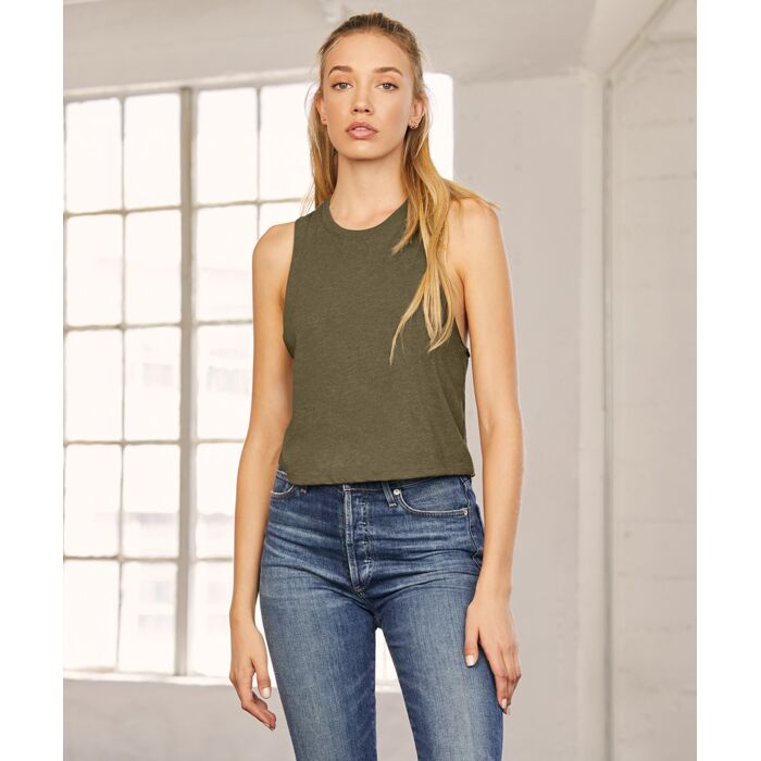 Women's Racerback Cropped Tank Thumbnail